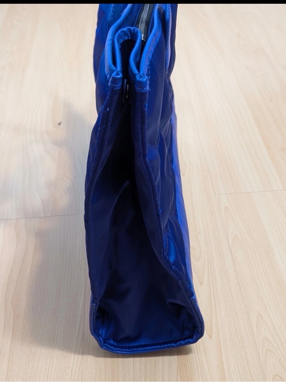 Kurt Geiger Royal Blue Large Quilted Tote with Signature Hardware - Picture 10 of 15